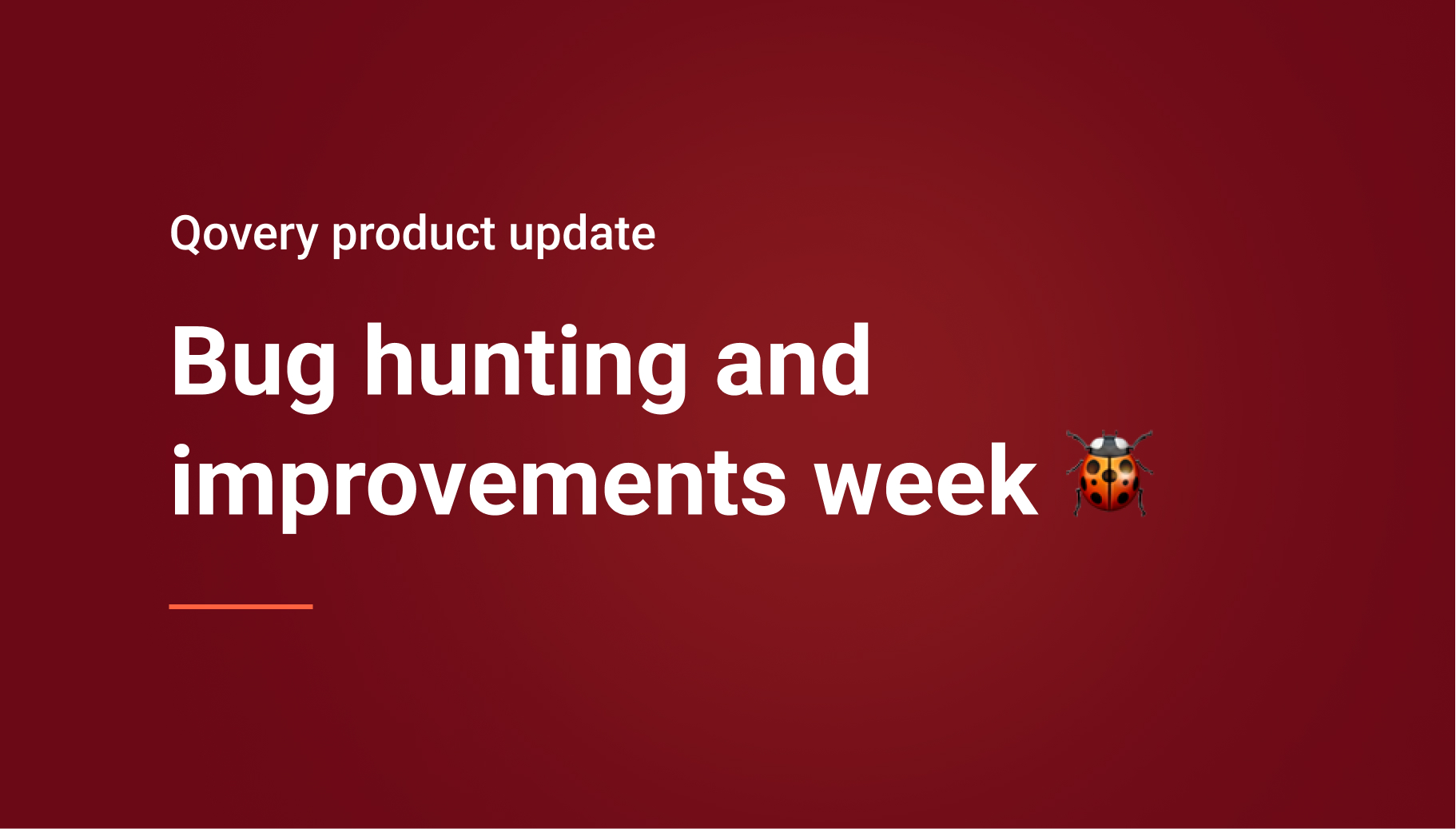 Bug Hunting and improvements week what we improve on Qovery